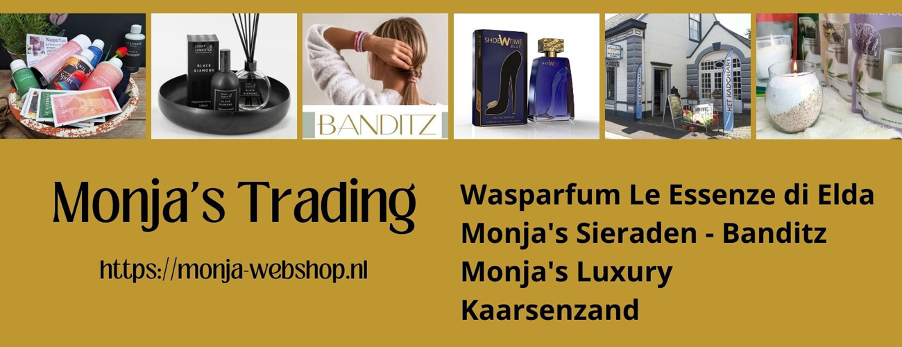 wasparfum monja luxury sieraden trading asten kadohart essenze di elda banditz kaarsenzand