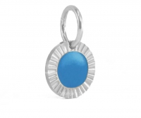 Kyra | Bedel blauw Trust & Calmth, zilver