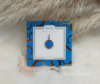 Kyra | Bedel blauw Trust & Calmth, zilver