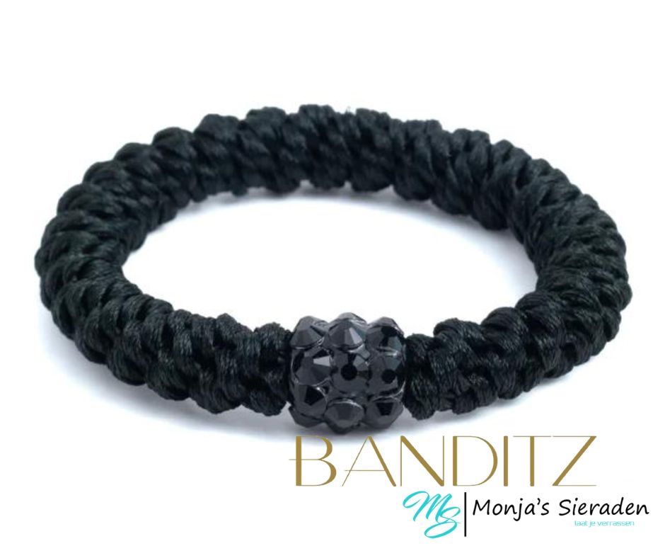Banditz - Black Strass, haarelastiekje