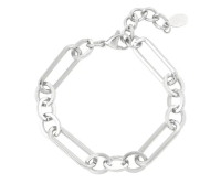 Stainless Steel Armband Sophia, zilver.