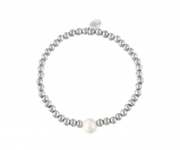 Armband Big Pearl Zilver Stainless Steel