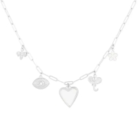 Ketting hart, Stainless Steel zilver