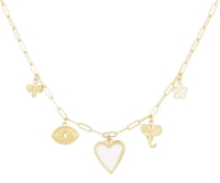 Ketting hart, Stainless Steel goud