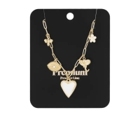 Ketting hart, Stainless Steel goud