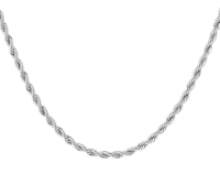 Ketting gedraaid, Stainless Steel zilver