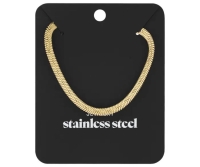 Snake ketting, Stainless Steel goud, 5mm