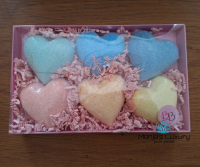 Cadeaupakket met 6 bruisharten, regenboog