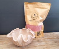 Kaarsenzand in twirl schaal, roze