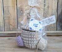 Terenga mandje met gastenzeepjes van zeepzussen