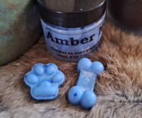 Wax Melt Hond, Amber Noir