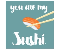 Cool tegeltje Sushi