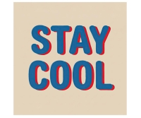 Fris tegeltje Stay Cool