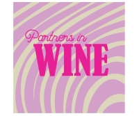 Vrolijk tegeltje Partners in Wine